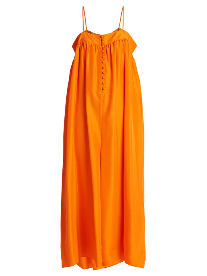 Apiece Apart Aroussa Silk-satin Jumpsuit