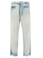 Matchesfashion.com Loewe Paula's Ibiza - Bleached Fishermen Jeans - Womens - Light Blue