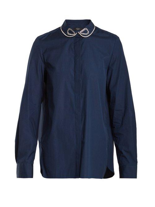 Matchesfashion.com Weekend Max Mara - Ermina Shirt - Womens - Navy