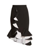 Givenchy Ruffled Stretch-crepe Skirt