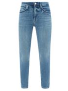 Frame - Le One Skinny Crop Skinny Jeans - Womens - Mid Denim
