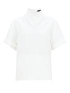 Matchesfashion.com Ellery - Hopper Cowl High Neck Crepe Top - Womens - Ivory