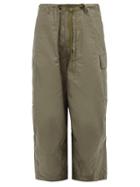 Matchesfashion.com Needles - Cotton-twill Wide-leg Cargo Trousers - Mens - Green