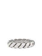 Matchesfashion.com Gucci - Twisted-rope Sterling-silver Hinged Bracelet - Mens - Silver