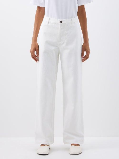 The Row - Louie High-rise Wide-leg Jeans - Womens - White