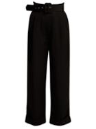 Matchesfashion.com Isa Arfen - High Rise Cropped Trousers - Womens - Black