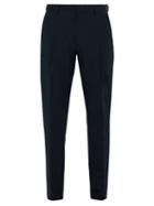 Matchesfashion.com Acne Studios - Boston Tapered Cotton Trousers - Mens - Navy