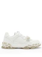 Matchesfashion.com Jimmy Choo - Diamond X Crystal-strap Leather Trainers - Womens - White