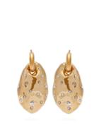Matchesfashion.com Colville - Crystal-embellished Drop Earrings - Womens - Gold