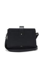 Ladies Bags A.p.c. - Albane Smooth-leather Cross-body Bag - Womens - Black