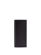 Matchesfashion.com Prada - Savoy Logo Saffiano Leather Bi Fold Wallet - Mens - Black