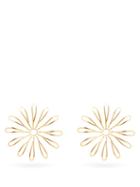 Matchesfashion.com Jacquemus - Oversized Flower Stud Earrings - Womens - Gold