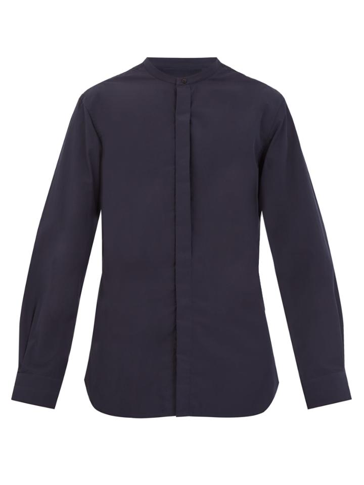 Lemaire Stand-collar Cotton-poplin Shirt