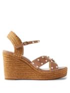 Jimmy Choo - Dellena Faux-pearl Embellished Leather Sandals - Womens - Pink