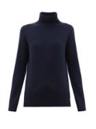 Matchesfashion.com Bella Freud - Suzuka Cashmere-blend Roll Neck Sweater - Womens - Navy