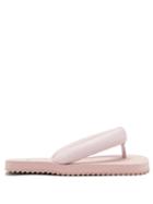 Matchesfashion.com Yume Yume - Suki Padded Faux-leather Sandals - Womens - Light Pink