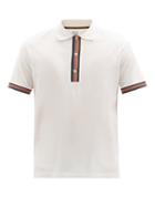 Paul Smith - Artist-stripe Cotton-piqu Polo Shirt - Mens - White