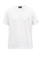 Mens Rtw Moncler - Logo-print Cotton-jersey T-shirt - Mens - White