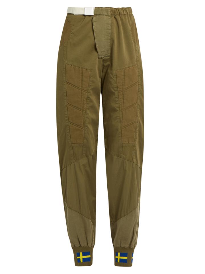 Acne Studios Ilse Co Sat Panelled Trousers