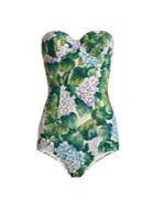 Dolce & Gabbana Hydrangea-print Balconette Swimsuit