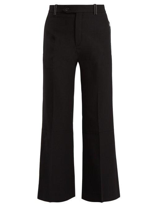 Matchesfashion.com Chlo - Cropped Mid Rise Trousers - Womens - Black