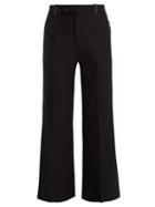 Matchesfashion.com Chlo - Cropped Mid Rise Trousers - Womens - Black
