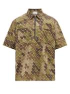 Matchesfashion.com Burberry - Tb Monogram Camouflage Print Cotton Shirt - Mens - Khaki