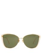 Linda Farrow 809 C4 Cat-eye Sunglasses