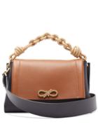 Matchesfashion.com Anya Hindmarch - Rope Bow Leather Shoulder Bag - Womens - Tan Multi