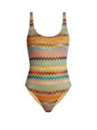 Missoni Mare Crochet-knit Zigzag Swimsuit
