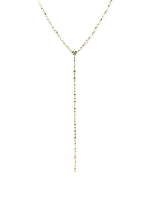 Shay - Infinity Emerald & 18kt Gold Necklace - Womens - Yellow Gold