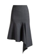 Balenciaga Prince Of Wales-checked Asymmetric Skirt