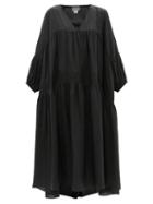 Ladies Beachwear Anaak - Airi Tiered Silk-habotai Maxi Dress - Womens - Black