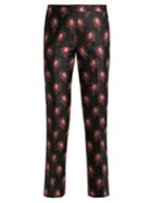 Giambattista Valli Rosebud-jacquard Mid-rise Trousers