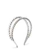 Matchesfashion.com Etro - Crystal Embellished Metal Headband - Womens - Pearl