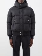 Alexander Mcqueen - Graffiti Logo-print Hooded Padded Coat - Mens - Black
