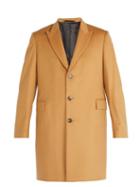 Matchesfashion.com Paul Smith - Single Breasted Wool And Cashmere Overcoat - Mens - Camel