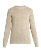 De Bonne Facture Linen And Wool-blend Sweater