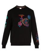 Paul Smith Mushroom-embroidered Cotton Sweatshirt
