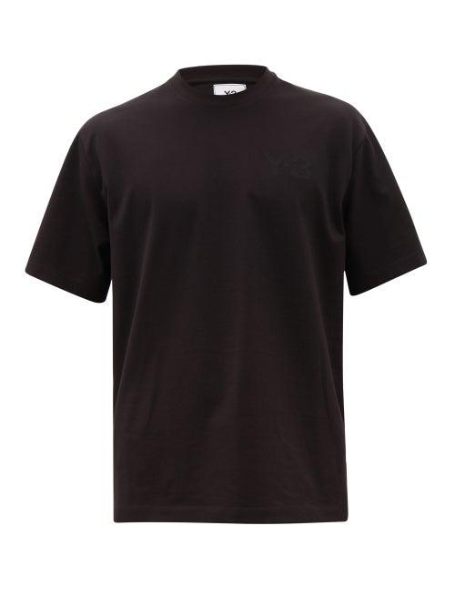 Matchesfashion.com Y-3 - Logo-print Cotton T-shirt - Mens - Black