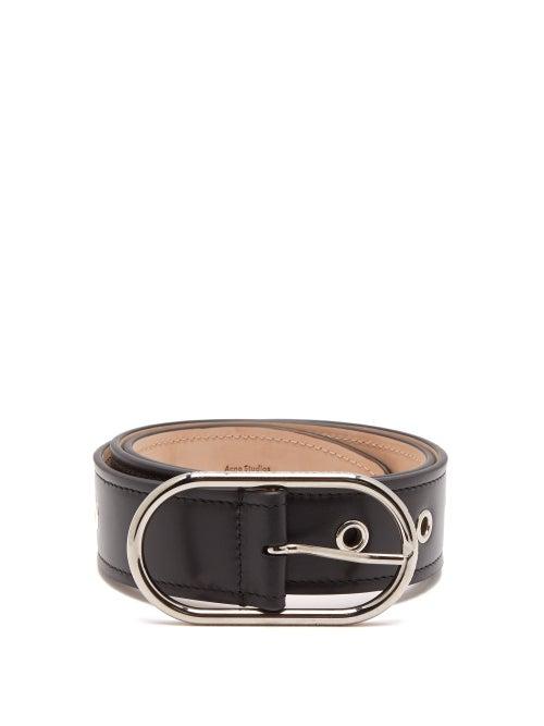 Matchesfashion.com Acne Studios - Eyelet Studded Leather Belt - Womens - Black