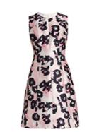 Oscar De La Renta Floral-print Silk And Cotton-blend Dress