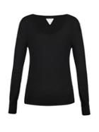 Bottega Veneta - Scoop-neck Sweater - Womens - Black