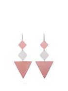 Matchesfashion.com Isabel Marant - Triangle Drop Earrings - Womens - Rose Gold