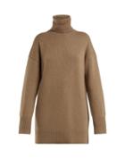 Matchesfashion.com Joseph - Roll Neck Wool Sweater - Womens - Camel