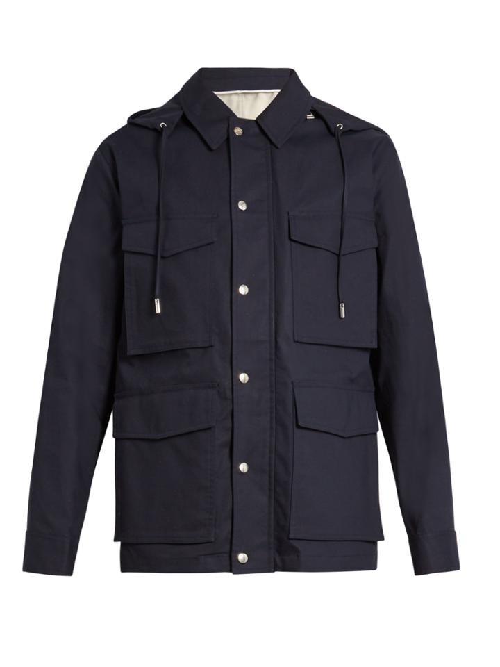 Ami Detachable-hood Cotton Parka