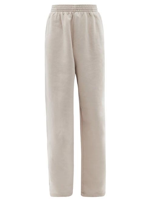 Matchesfashion.com Balenciaga - Oversized Cotton-jersey Track Pants - Mens - Beige