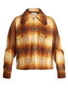 Chloé Patch-pocket Checked Mohair-blend Jacket
