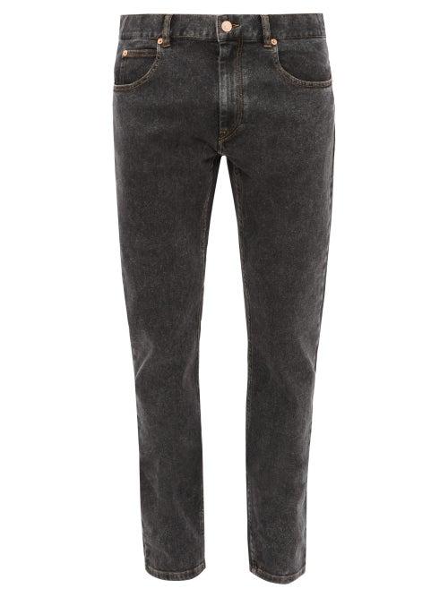 Matchesfashion.com Isabel Marant - Kanh Stretch Cotton Slim Leg Jeans - Mens - Black