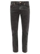 Matchesfashion.com Isabel Marant - Kanh Stretch Cotton Slim Leg Jeans - Mens - Black